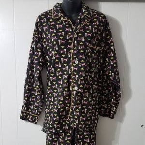 Vintage 1960's Weldon Chariot Print Pajama Set